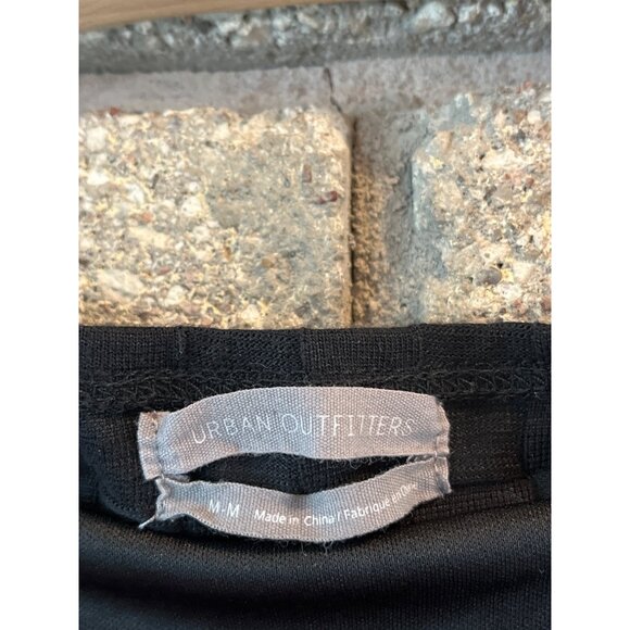 Urban Outfitters Black Textured Sleeveless Midi Dress M Womens Stylish Comfortab - Picture 6 of 8